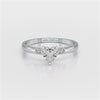 0.68 CT Heart Shaped Lab Diamond Ring