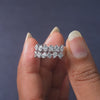 1.40 CT Princess & Pear Two Layer Diamond Ring