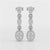 0.87 CT Baguette Cut White Gold Lab Diamond Earring