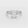2.28 CT Solitaire Emerald Cut Lab Diamond Ring