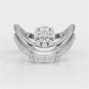 Curved Round Cut 1.3 CT Lab Diamond Ring