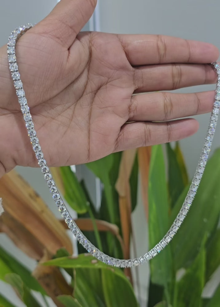 26.35 CT Lab Diamond Tennis Necklace (Ready for Delivery)