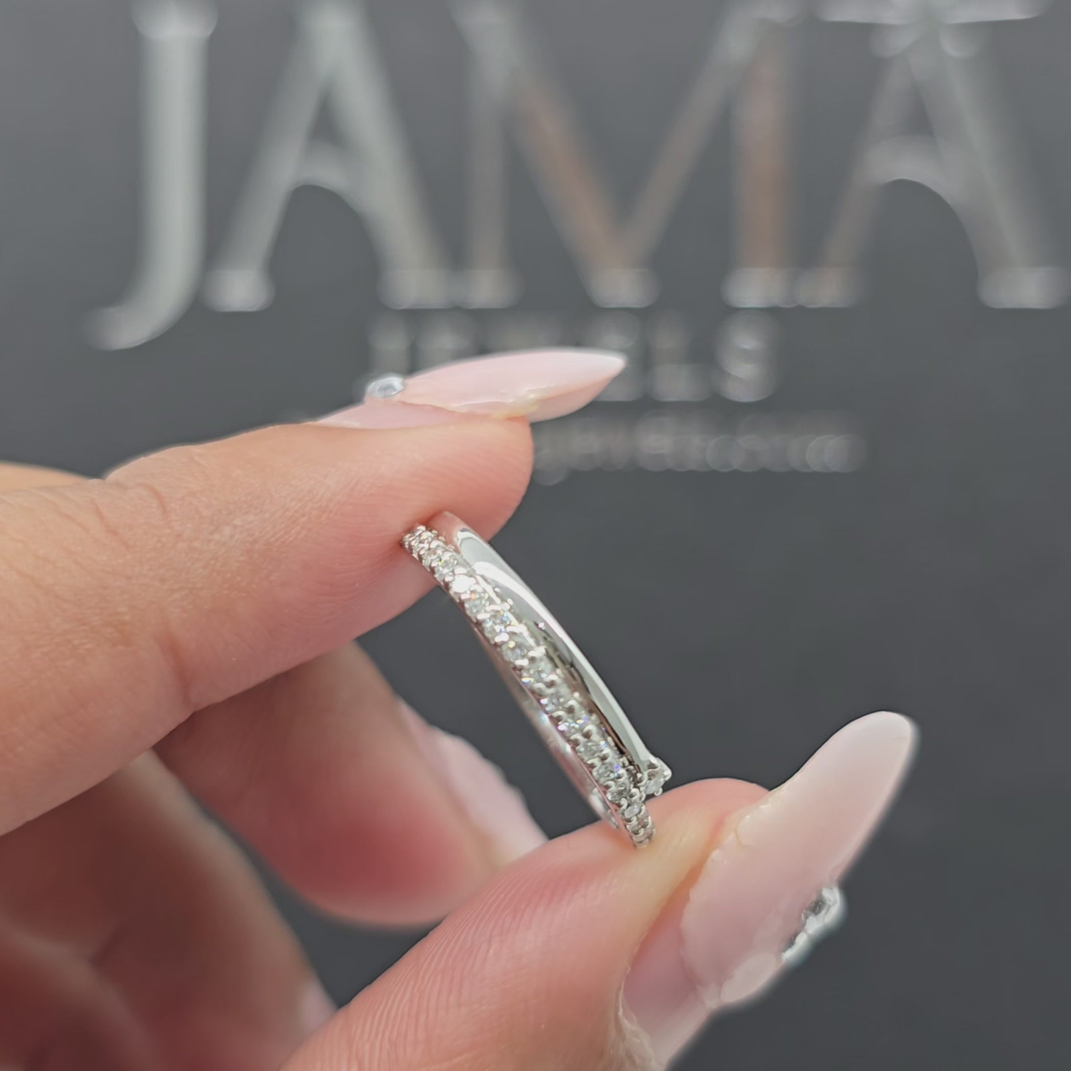 0.20 CT Lab Diamond Open Ring with Round Diamonds (Ready for Delivery)