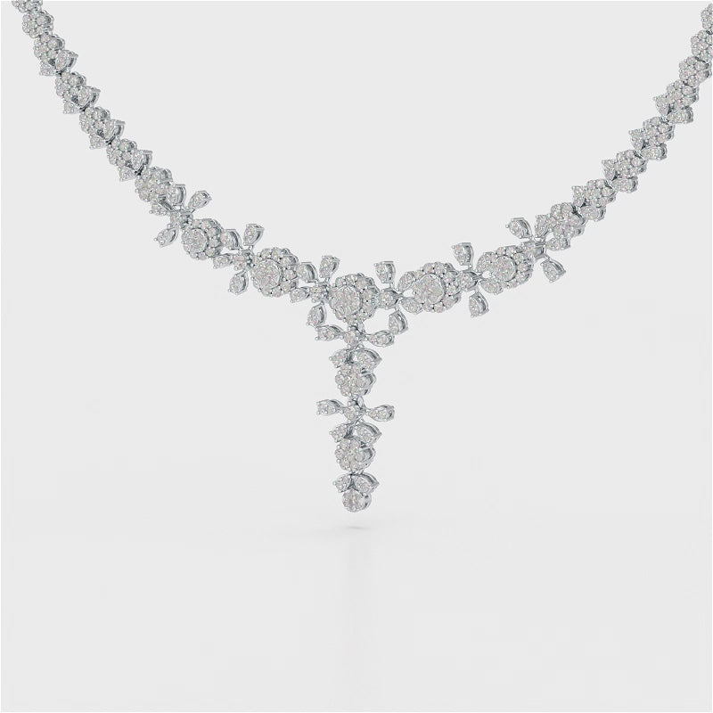 3.85 CT Lab Grown Diamond Drop Necklace