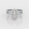 3.05 CT Oval Twin Diamond Ring