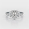 1.13 CT Heart Cut Lab Diamond Ring