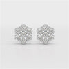 0.97 CT Round Cut Lab Diamond Stud Earring