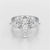 2.5 CT Pear and Princess Cut Lab Diamond Ring
