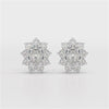 3.06 CT Lab Diamond Oval Cut Stud Earrings