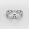 Lab Diamond 3.74 CT Round Cut Ring