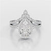4.07 CT Lab Diamond Pear Cut Ring