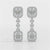 1.16 CT Baguette Cut Lab Diamond Drop Earring