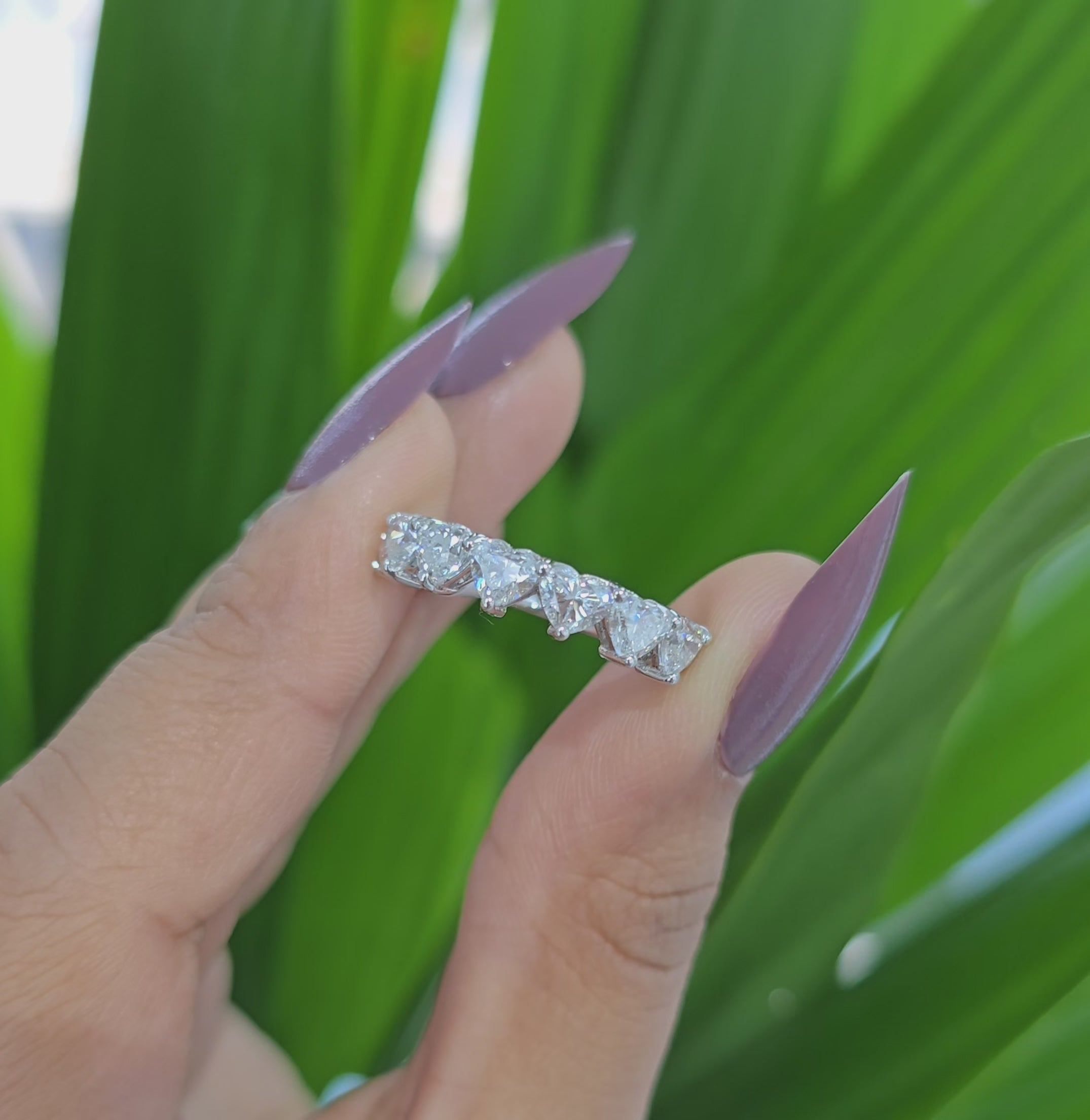 2.1 CT Heart Cut Lab Diamond Ring (Ready for Delivery)