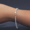 6.75 CT Emerald Cut East-West Diamond Tennis Bracelet