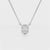 1 CT Oval Lab Grown Diamond Solitaire Pendant
