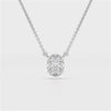 1 CT Oval Lab Grown Diamond Solitaire Pendant