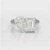 4.5 CT Lab Diamond Two Stone Ring