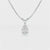 1 Carat Pear Shape Lab Diamond Pendant