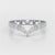 0.57 CT Half Eternity Round Cut Lab Diamond Ring
