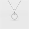 0.71 CT Lab Diamond Round Pendant