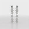 1.35 CT Star Shaped Lab Diamond Dangle Wedding Earrings