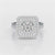 1.63 CT Lab Diamond Round Cut Halo Ring