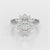 2.12 CT Oval Cut Halo Lab Diamond Ring