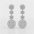 1.18 CT Round Cut Dangle Drop Lab Diamond Earring
