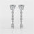 0.78 CT Round Dangle Drop Lab Diamond Earrings