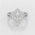 1.83 CT Marquis Cut Halo Lab Diamond Ring