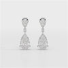 11.9 CT Pear Cut Lab Diamond Drop Earring