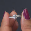 0.15 CT Round T-motif Pavé Diamond Ring