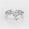 0.50 CT Marquise Cut Diamond Petal Ring