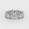 4.50 CT Asscher & Oval Cut Diamond Eternity Ring