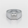 3 CT Princess Cut Lab Diamond Men's Ring