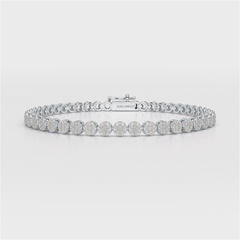 1.29 CT 18KT Lab Diamond Tennis Bracelet