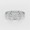 0.35 CT Round Cut Lab Diamond Engagement Ring
