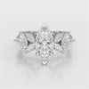 3.7 CT Marquis Cut Lab Diamond Ring