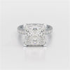 11.42 CT Lab Diamond Princess Cut Hidden Halo Ring