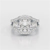 4.08 CT Lab Diamond Round Cut Classic Ring