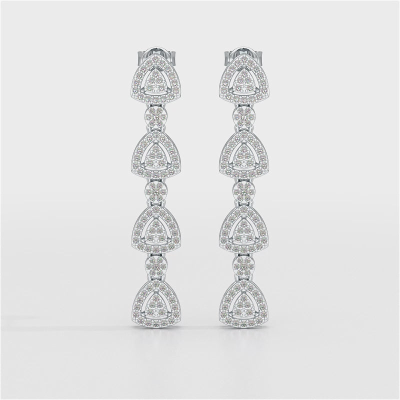 1.11 CT Lab Diamond Drop & Dangle Earring